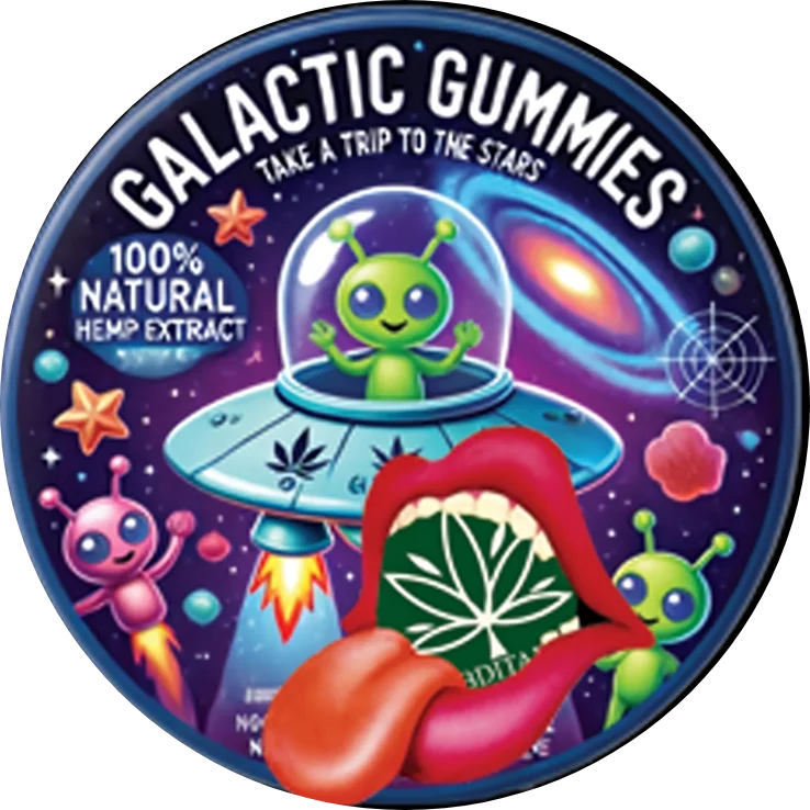 CBDITALY Galactic Gummies high potency hemp extract-infused wellness supplement, 18+ product